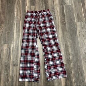 Garage red and white plaid pajama pants